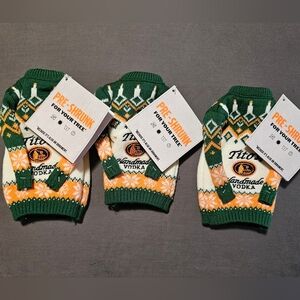 Tito's Handmade Vodka Sweater Bottle Covers / Tree Ornament